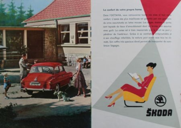 Skoda Octavia Modelprogram 1957 Carbrochure (4702)